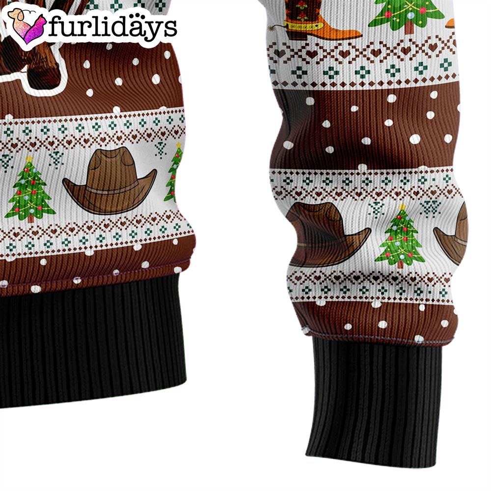 Cowboy Santa Claus Ugly Christmas Sweater Xmas Gifts For Dog Lovers Gift For Christmas 9
