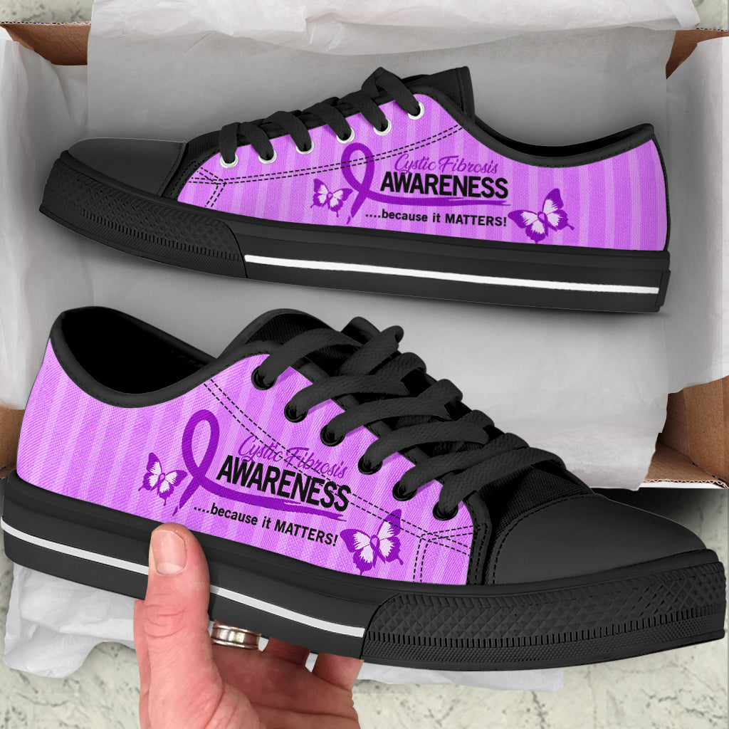 Cystic Fibrosis Shoes Because It Matters Low Top Shoes Best Gift For Men And Women Cancer Awareness Shoes 2 Cystic Fibrosis Shoes Because It Matters Low Top Shoes Best Gift For Men And Women Cancer Awareness Shoes 2