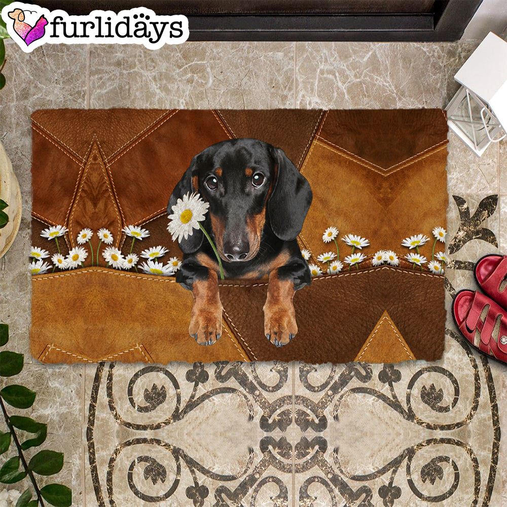 Dachshund1 Holding Daisy Doormat Pet Welcome Mats Unique Gifts Doormat 1 Dachshund1 Holding Daisy Doormat Pet Welcome Mats Unique Gifts Doormat 1