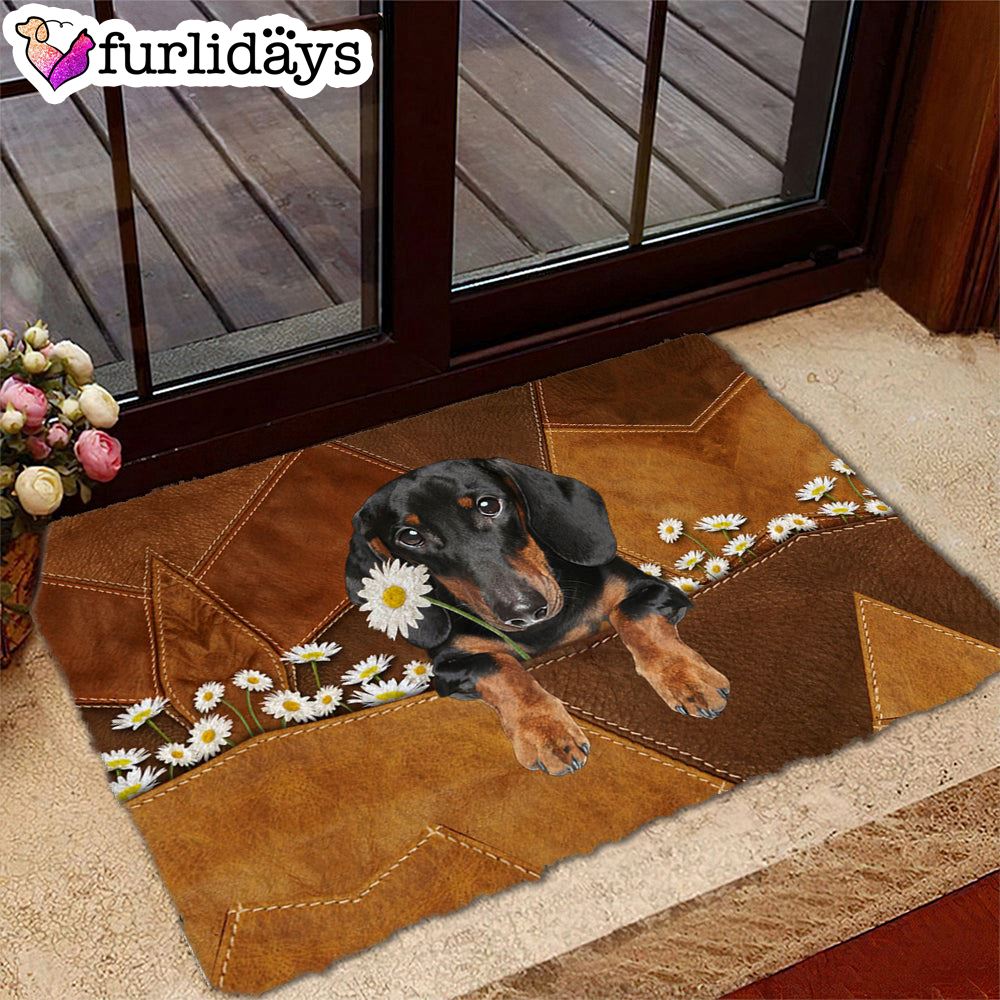 Dachshund1 Holding Daisy Doormat Pet Welcome Mats Unique Gifts Doormat 2 Dachshund1 Holding Daisy Doormat Pet Welcome Mats Unique Gifts Doormat 2