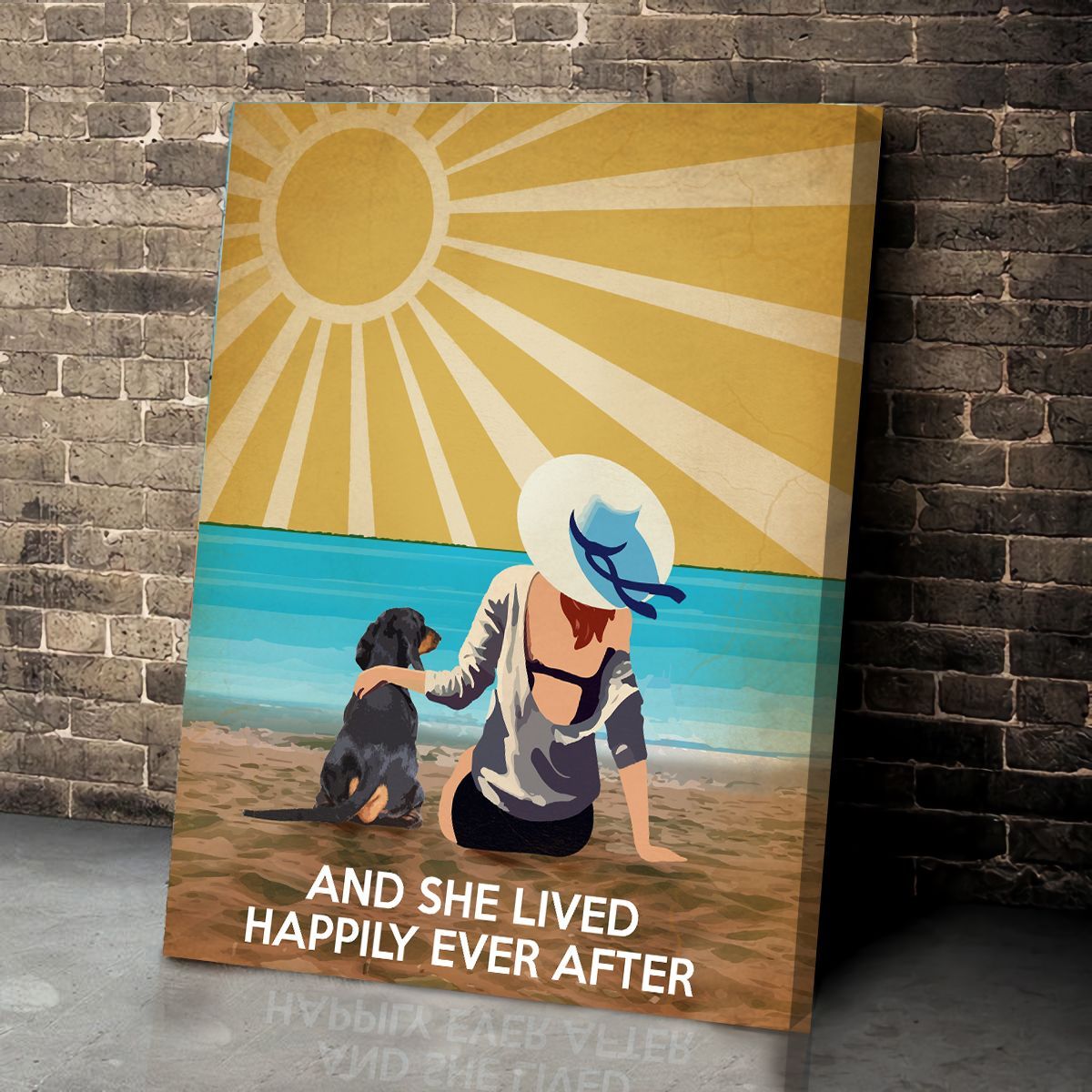 Dachshund And She Lived Happily Ever After Matte Canvas Dog Canvas Wall Art Gift For Dog Lovers 1 Dachshund And She Lived Happily Ever After Matte Canvas Dog Canvas Wall Art Gift For Dog Lovers 1