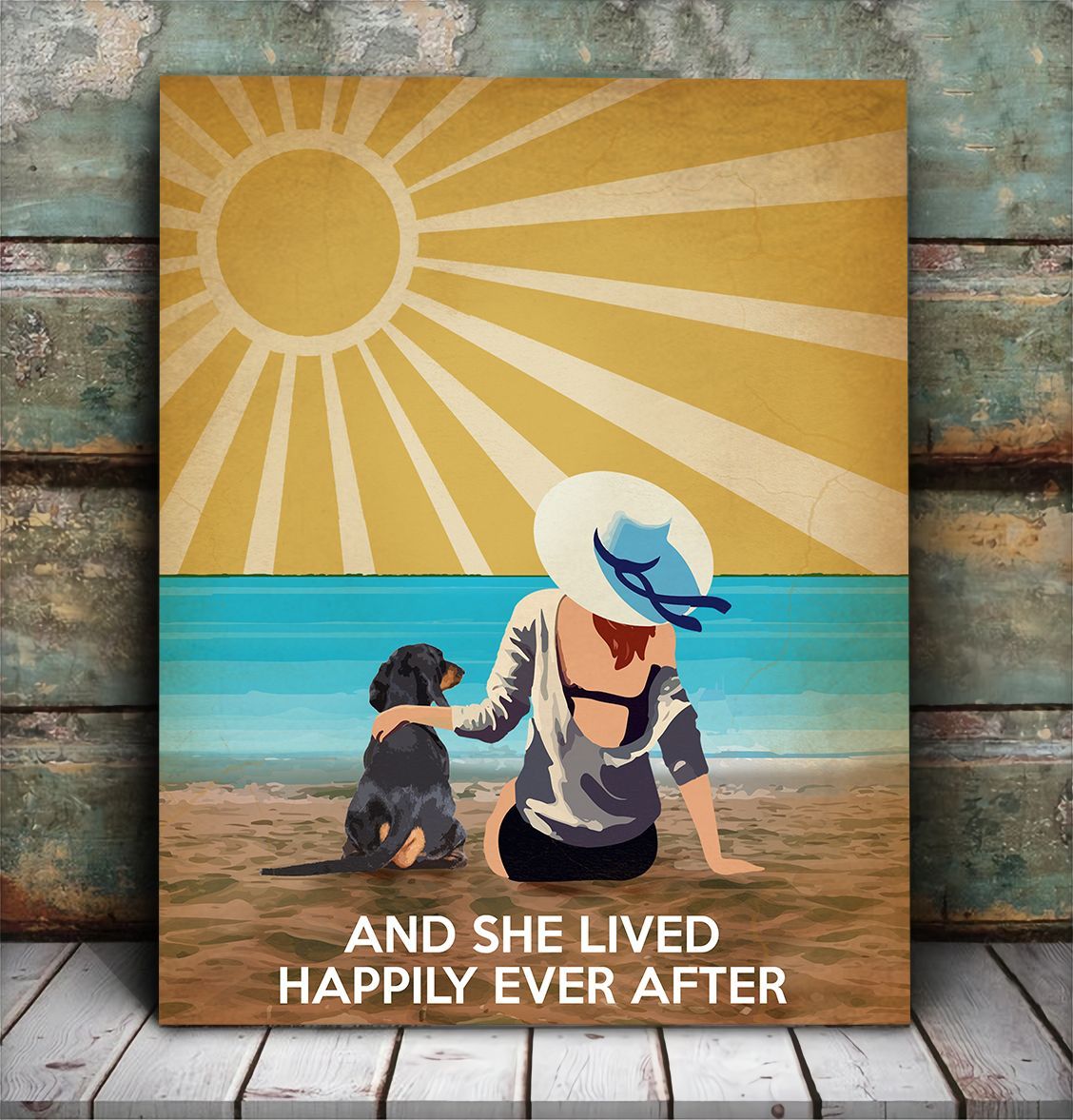 Dachshund And She Lived Happily Ever After Matte Canvas Dog Canvas Wall Art Gift For Dog Lovers 3 Dachshund And She Lived Happily Ever After Matte Canvas Dog Canvas Wall Art Gift For Dog Lovers 3