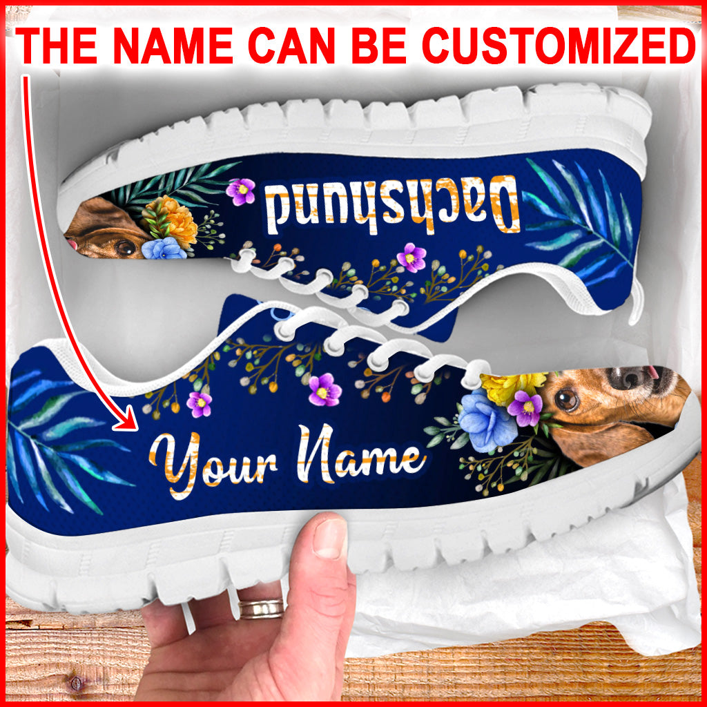 Dachshund Dog Lover Shoes Flower Power Sneaker Walking Shoes Personalized Custom Best Gift For Dog Lover 1 Dachshund Dog Lover Shoes Flower Power Sneaker Walking Shoes Personalized Custom Best Gift For Dog Lover 1