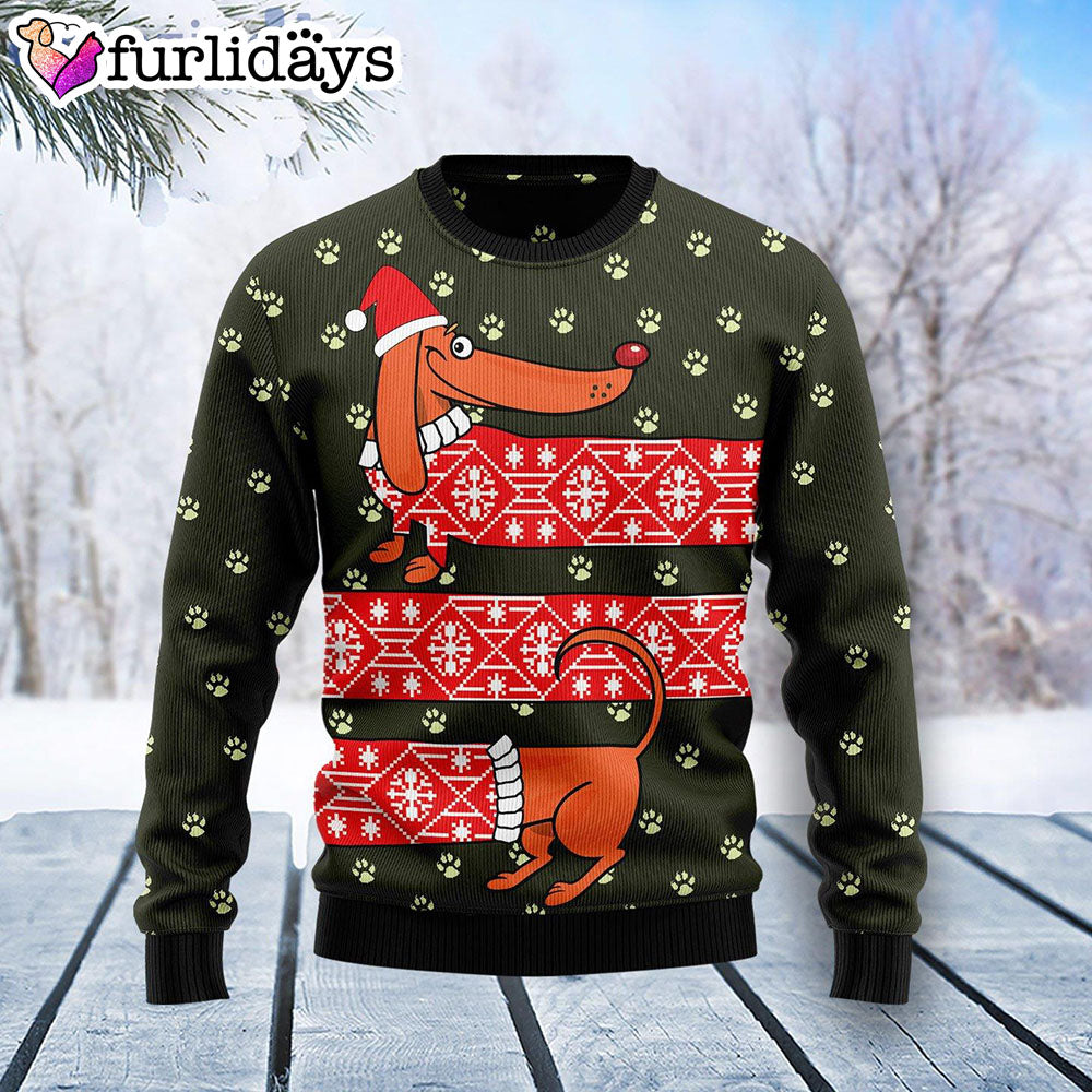 Dachshund Funny Christmas Gift Dog Lover Ugly Christmas Sweater Christmas Outfits Gift 1