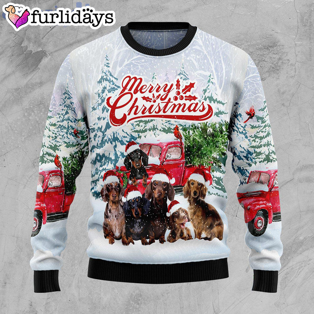 Dachshund Merry Christmas Gift Dog Lover Ugly Christmas Sweater Christmas Gift For Pet Lovers 1
