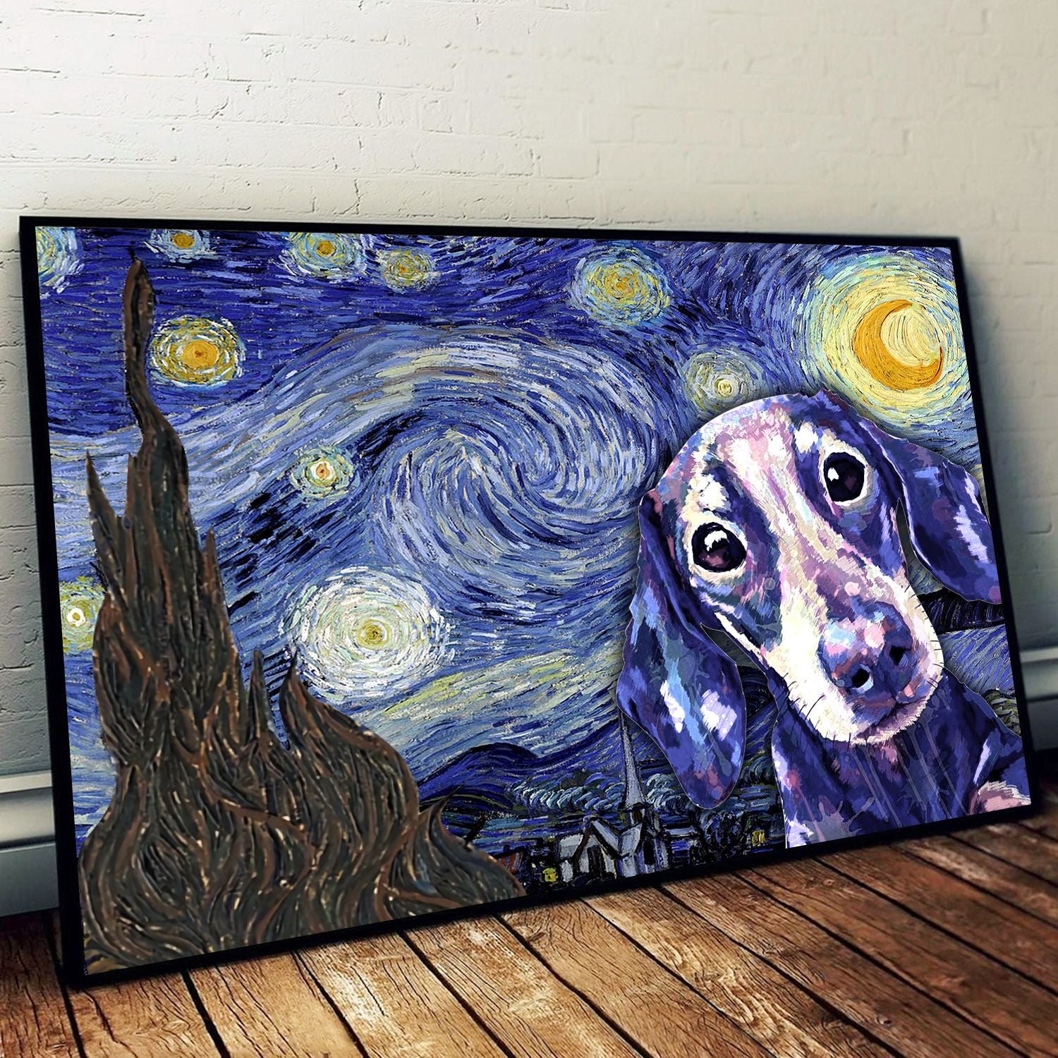 Dachshund Poster Matte Canvas Dog Canvas Art Poster To Print Gift For Dog Lovers 1
