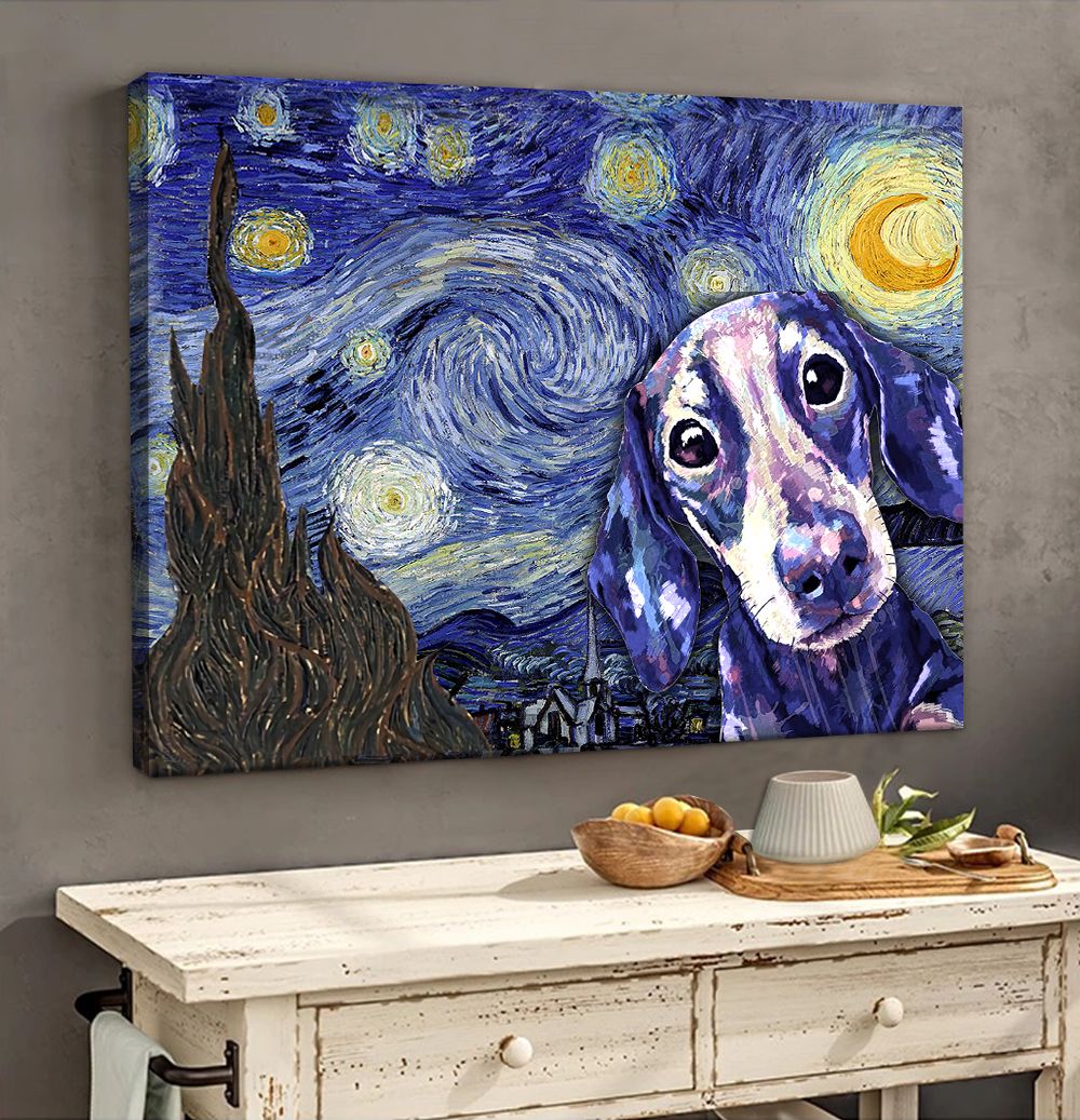 Dachshund Poster Matte Canvas Dog Canvas Art Poster To Print Gift For Dog Lovers 2