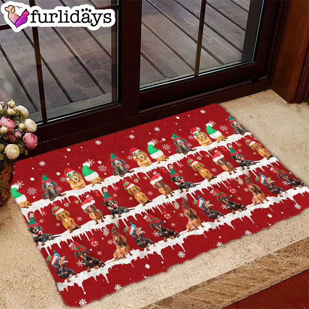 Dachshund Snow Merry Christmas Doormat Pet Welcome Mats Christmas Gift For Friends 1 Dachshund Snow Merry Christmas Doormat Pet Welcome Mats Christmas Gift For Friends 1
