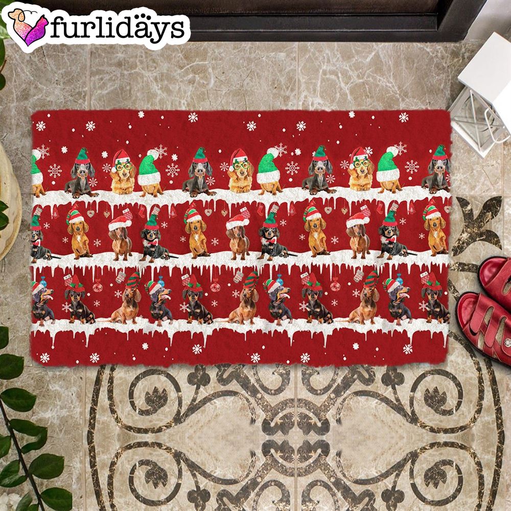 Dachshund Snow Merry Christmas Doormat Pet Welcome Mats Christmas Gift For Friends 2 Dachshund Snow Merry Christmas Doormat Pet Welcome Mats Christmas Gift For Friends 2