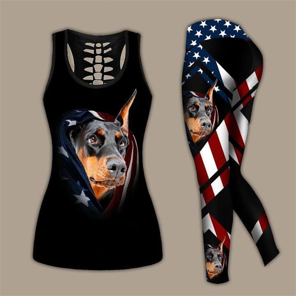 Doberman Dog With American Flag Hollow Tanktop Legging Set Outfit Casual Workout Sets Dog Lovers Gifts For Him Or Her 1 ij7lxq Doberman Dog With American Flag Hollow Tanktop Legging Set Outfit Casual Workout Sets Dog Lovers Gifts For Him Or Her 1 ij7lxq