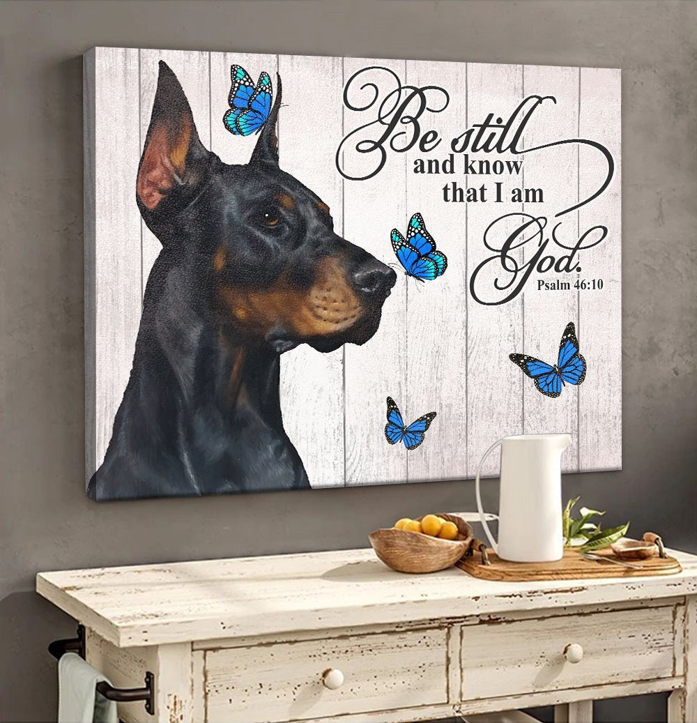 Doberman Matte Canvas Dog Wall Art Prints Canvas Wall Art Decor 1