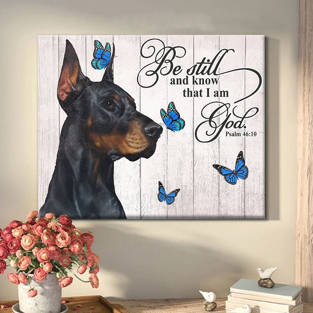 Doberman Matte Canvas Dog Wall Art Prints Canvas Wall Art Decor 3
