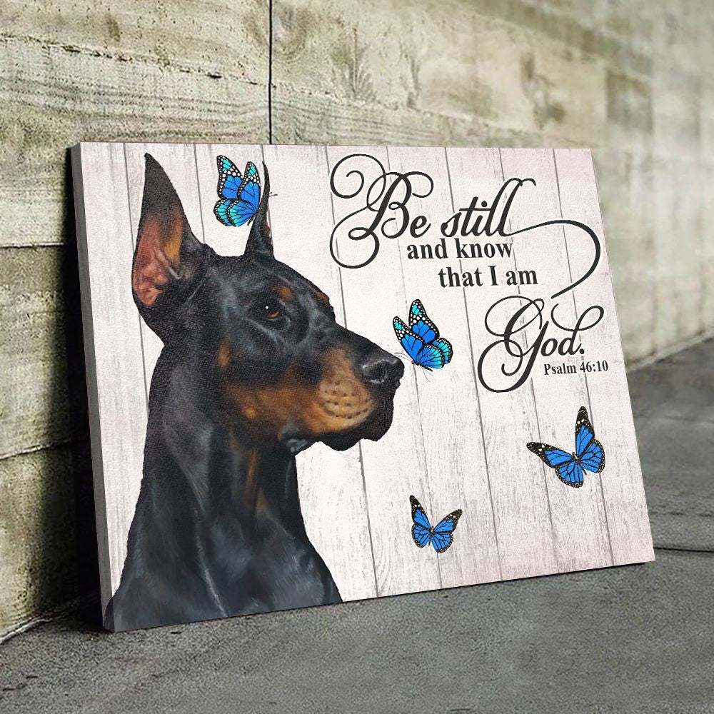 Doberman Matte Canvas Dog Wall Art Prints Canvas Wall Art Decor 4
