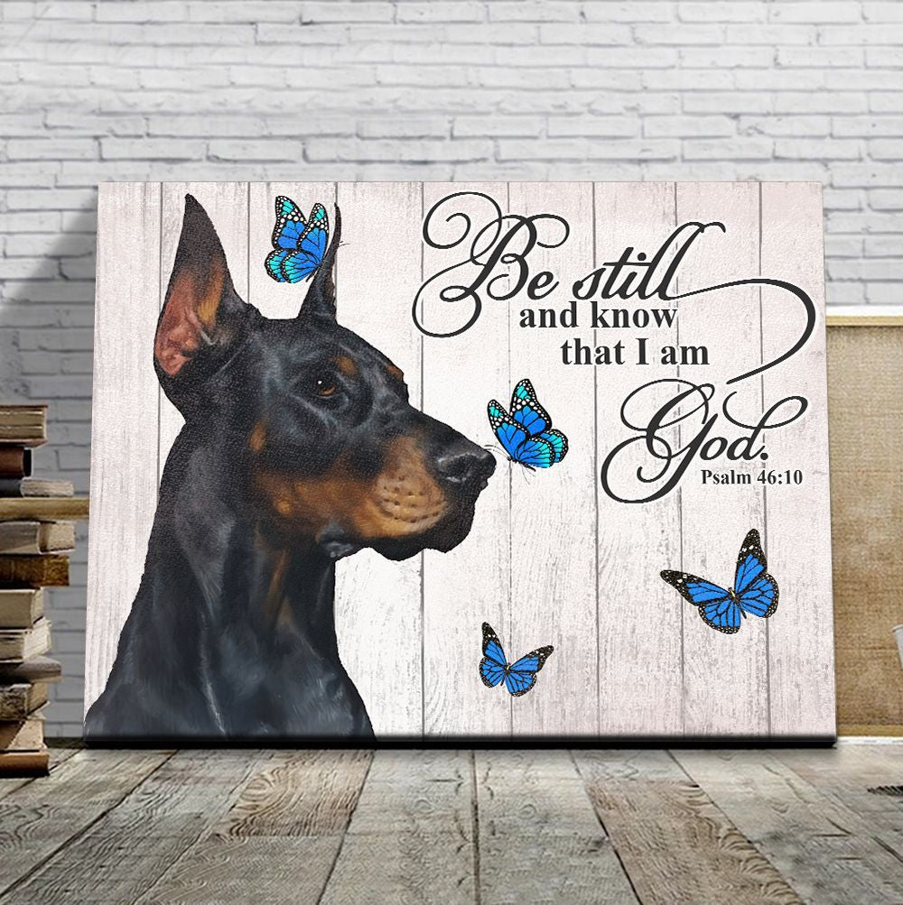 Doberman Matte Canvas Dog Wall Art Prints Canvas Wall Art Decor 5