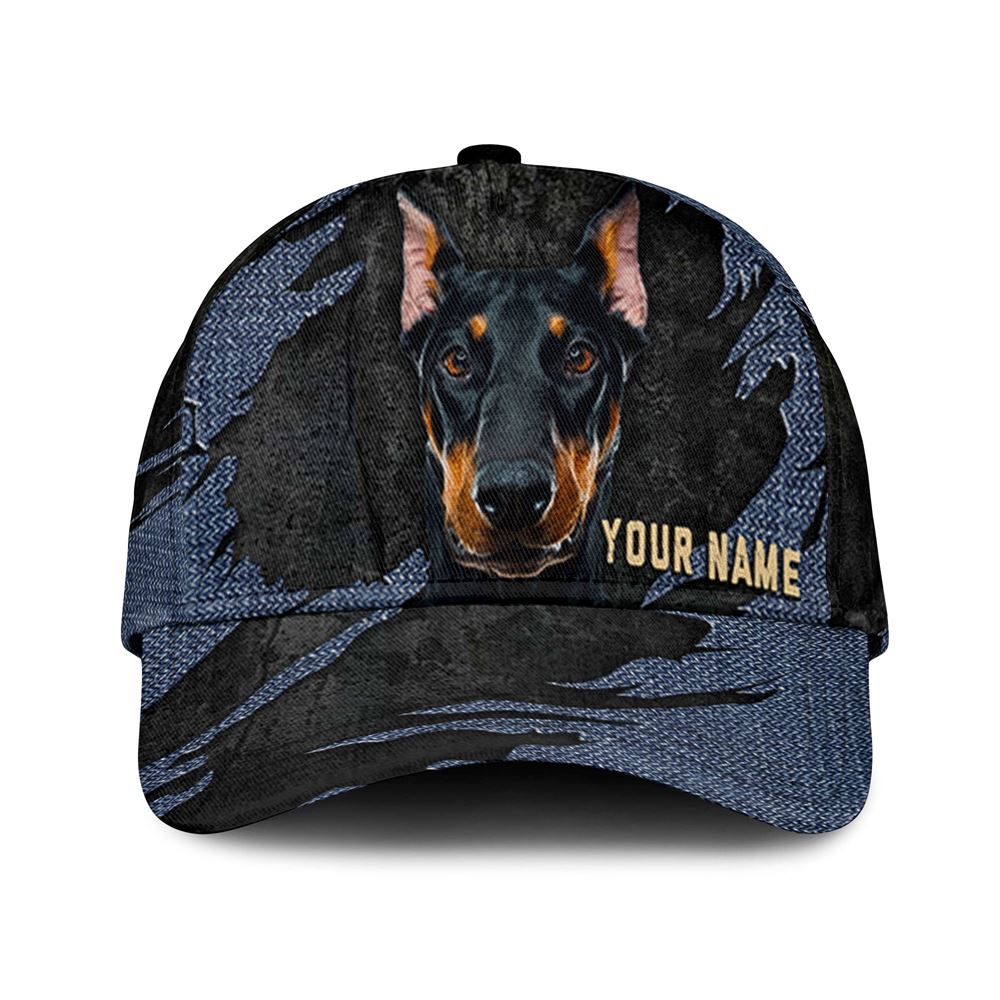 Doberman Pinscher Jean Background Custom Name Cap Classic Baseball Cap All Over Print Gift For Dog Lovers 1 ojkdel Doberman Pinscher Jean Background Custom Name Cap Classic Baseball Cap All Over Print Gift For Dog Lovers 1 ojkdel