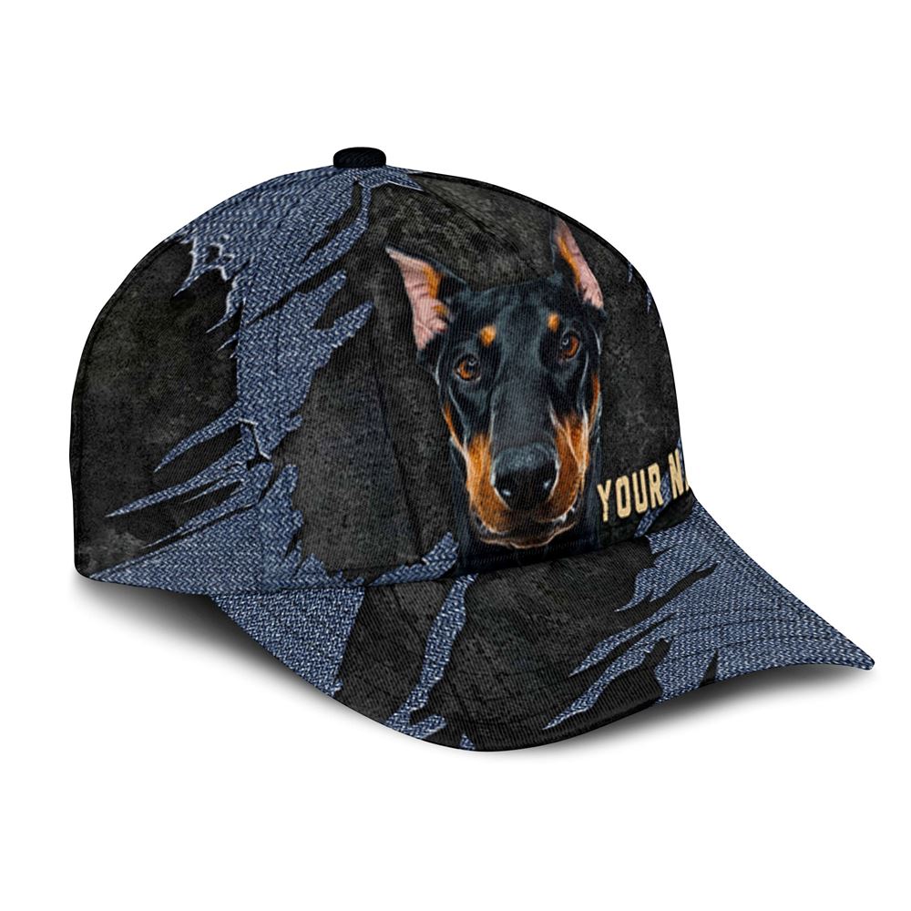 Doberman Pinscher Jean Background Custom Name Cap Classic Baseball Cap All Over Print Gift For Dog Lovers 2 tnyjtw Doberman Pinscher Jean Background Custom Name Cap Classic Baseball Cap All Over Print Gift For Dog Lovers 2 tnyjtw