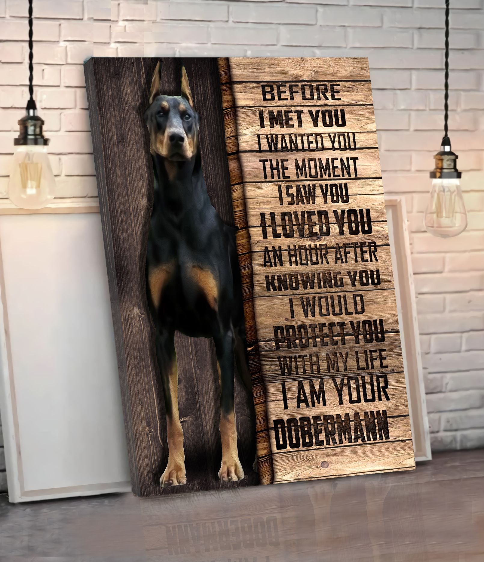 Dobermann Matte Canvas Dog Wall Art Poster To Print Housewarming Gifts 1 Dobermann Matte Canvas Dog Wall Art Poster To Print Housewarming Gifts 1