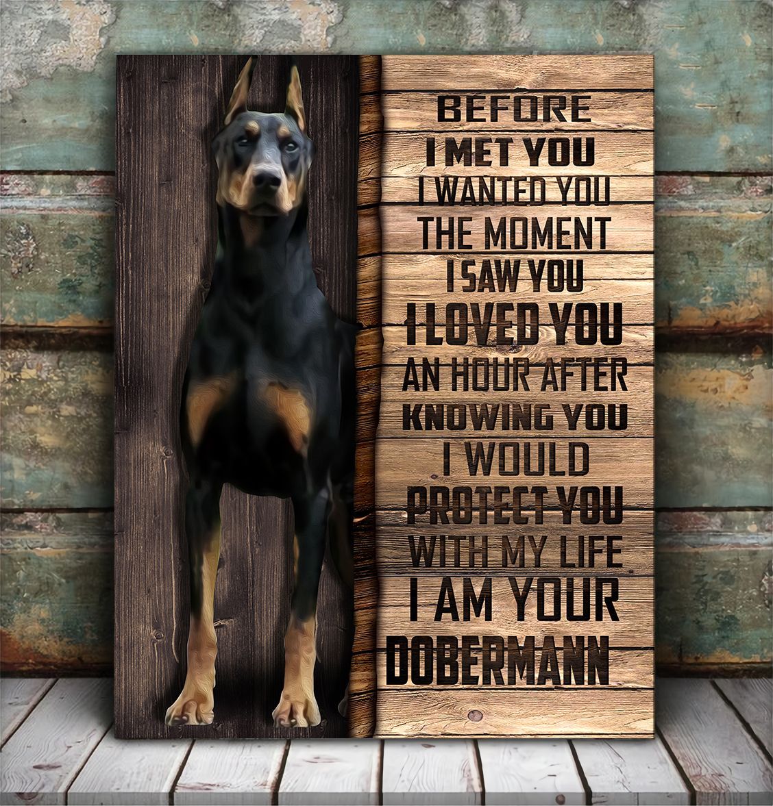 Dobermann Matte Canvas Dog Wall Art Poster To Print Housewarming Gifts 5 Dobermann Matte Canvas Dog Wall Art Poster To Print Housewarming Gifts 5