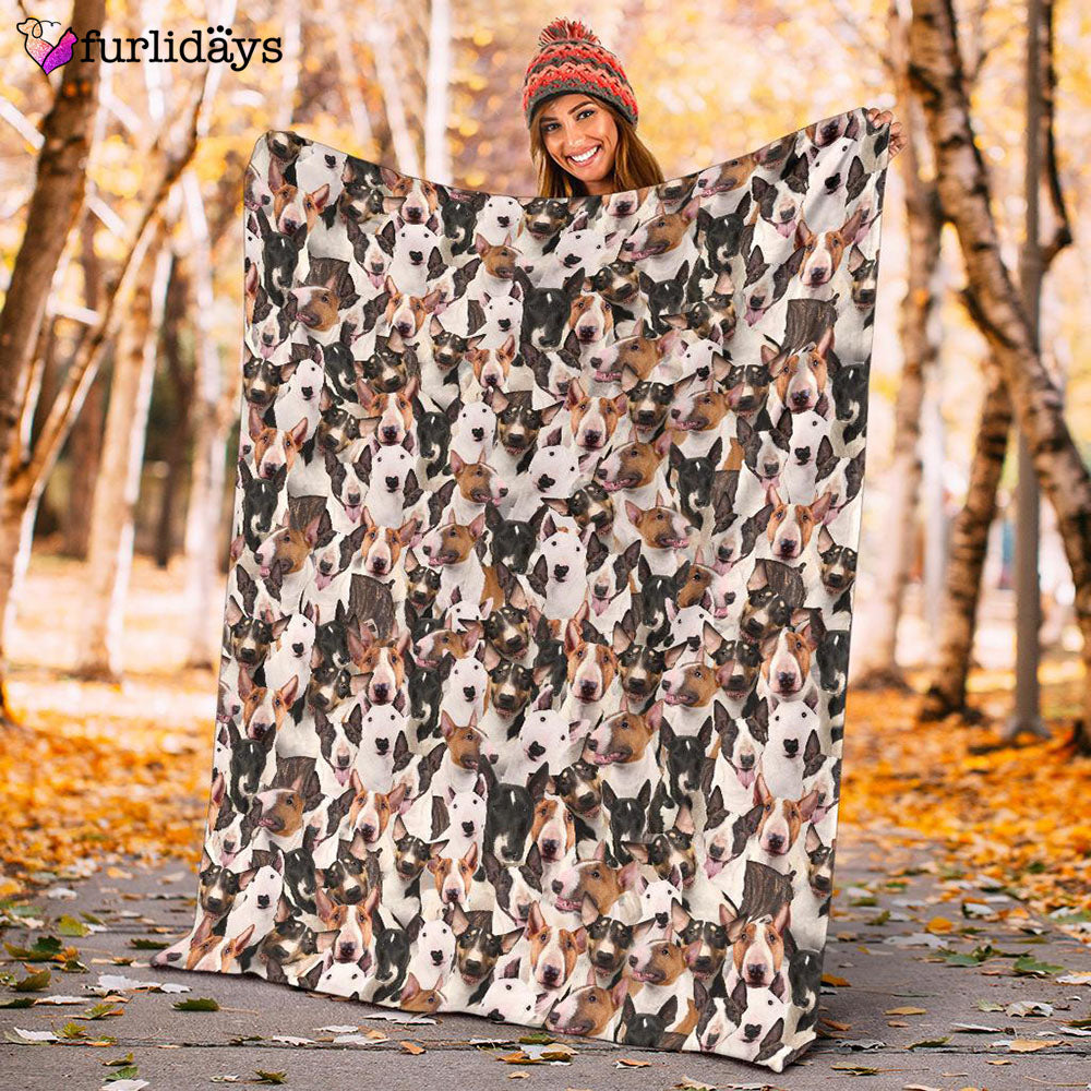 Dog Blanket Dog Face Blanket Dog Throw Blanket Bull Terrier Full Face Blanket Furlidays 10
