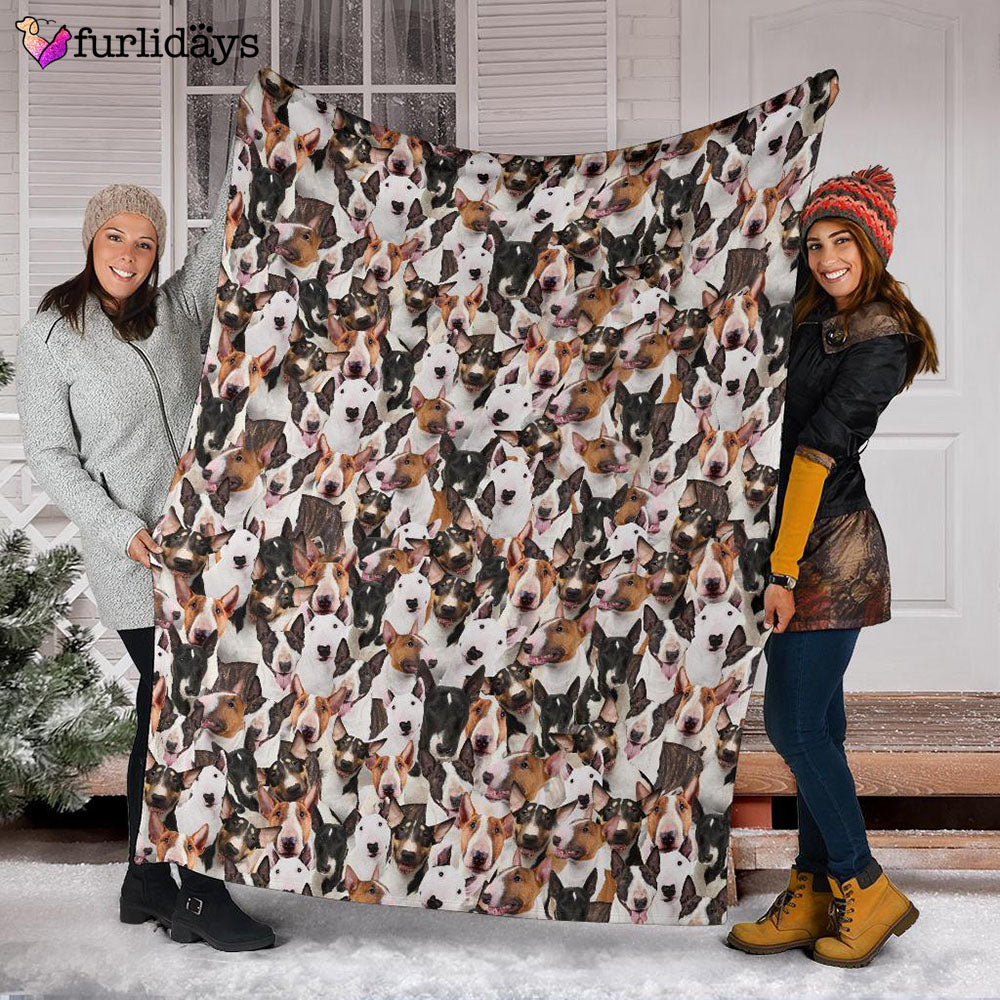 Dog Blanket Dog Face Blanket Dog Throw Blanket Bull Terrier Full Face Blanket Furlidays 3