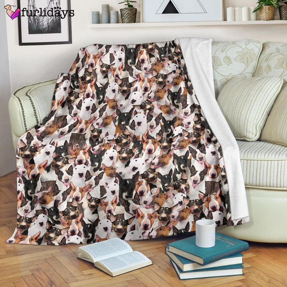 Dog Blanket Dog Face Blanket Dog Throw Blanket Bull Terrier Full Face Blanket Furlidays 7