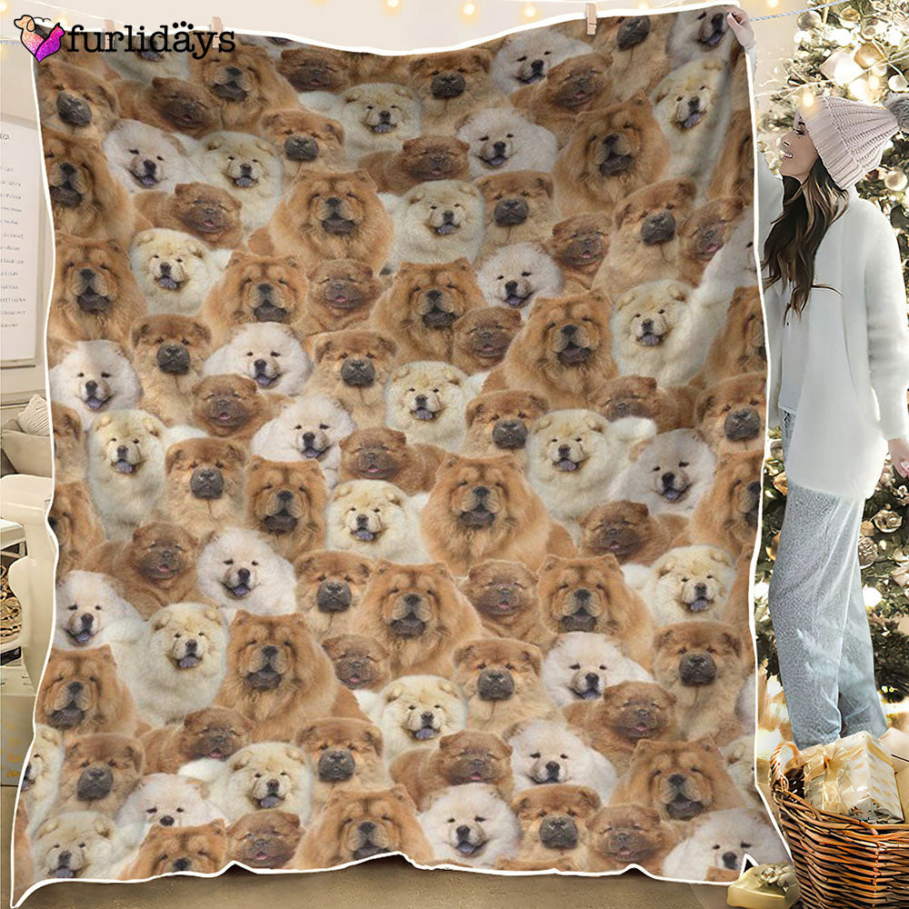 Dog Blanket Dog Face Blanket Dog Throw Blanket Chow Chow Full Face Blanket Furlidays 1
