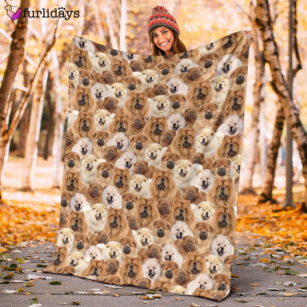 Dog Blanket Dog Face Blanket Dog Throw Blanket Chow Chow Full Face Blanket Furlidays 10