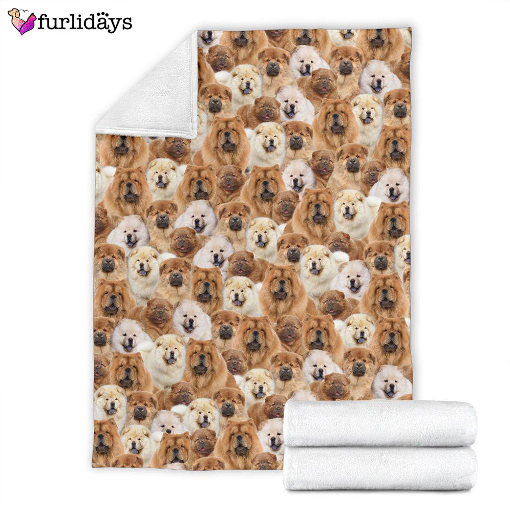Dog Blanket Dog Face Blanket Dog Throw Blanket Chow Chow Full Face Blanket Furlidays 4