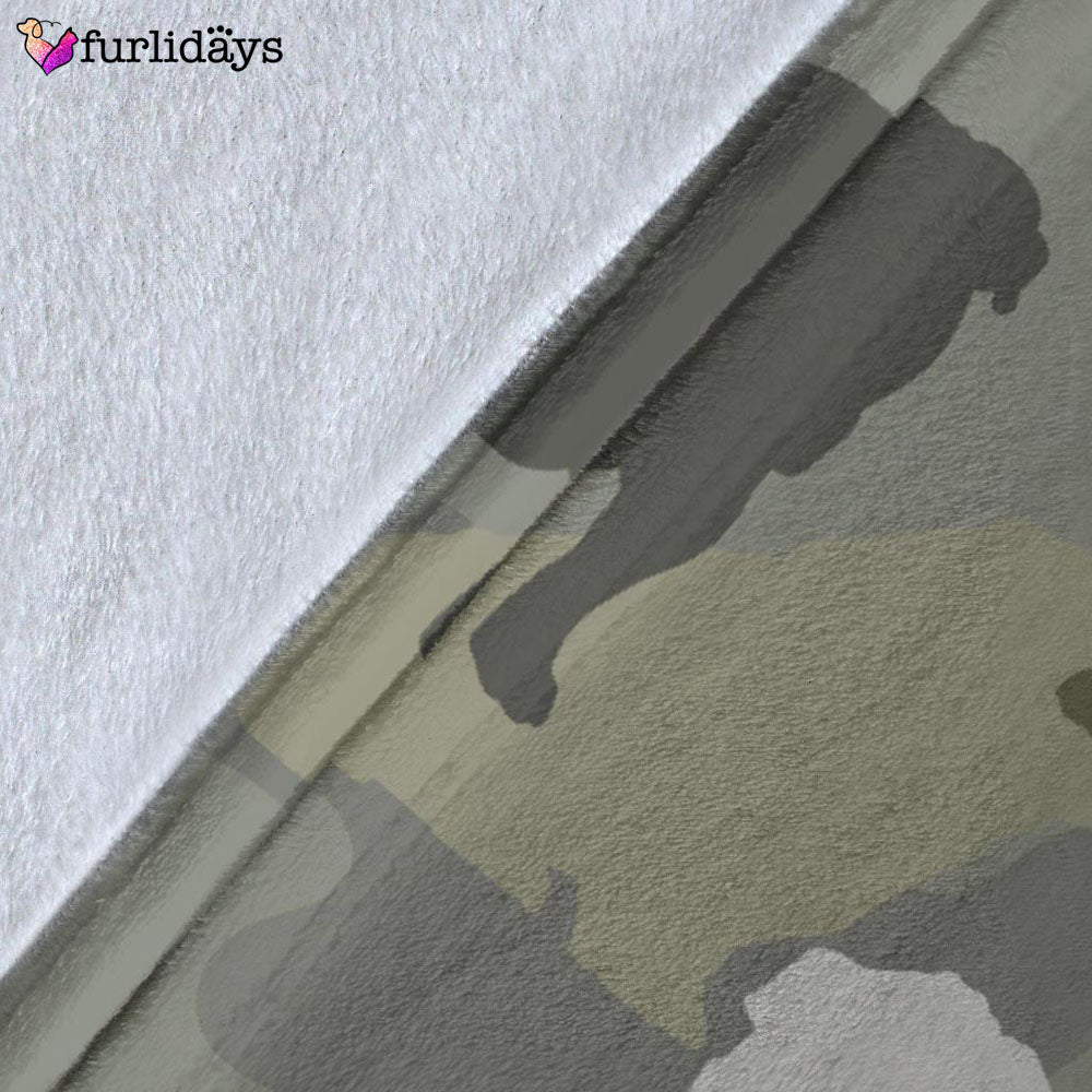 Dog Blanket Dog Face Blanket Dog Throw Blanket English Bulldog Camo Blanket Furlidays 5