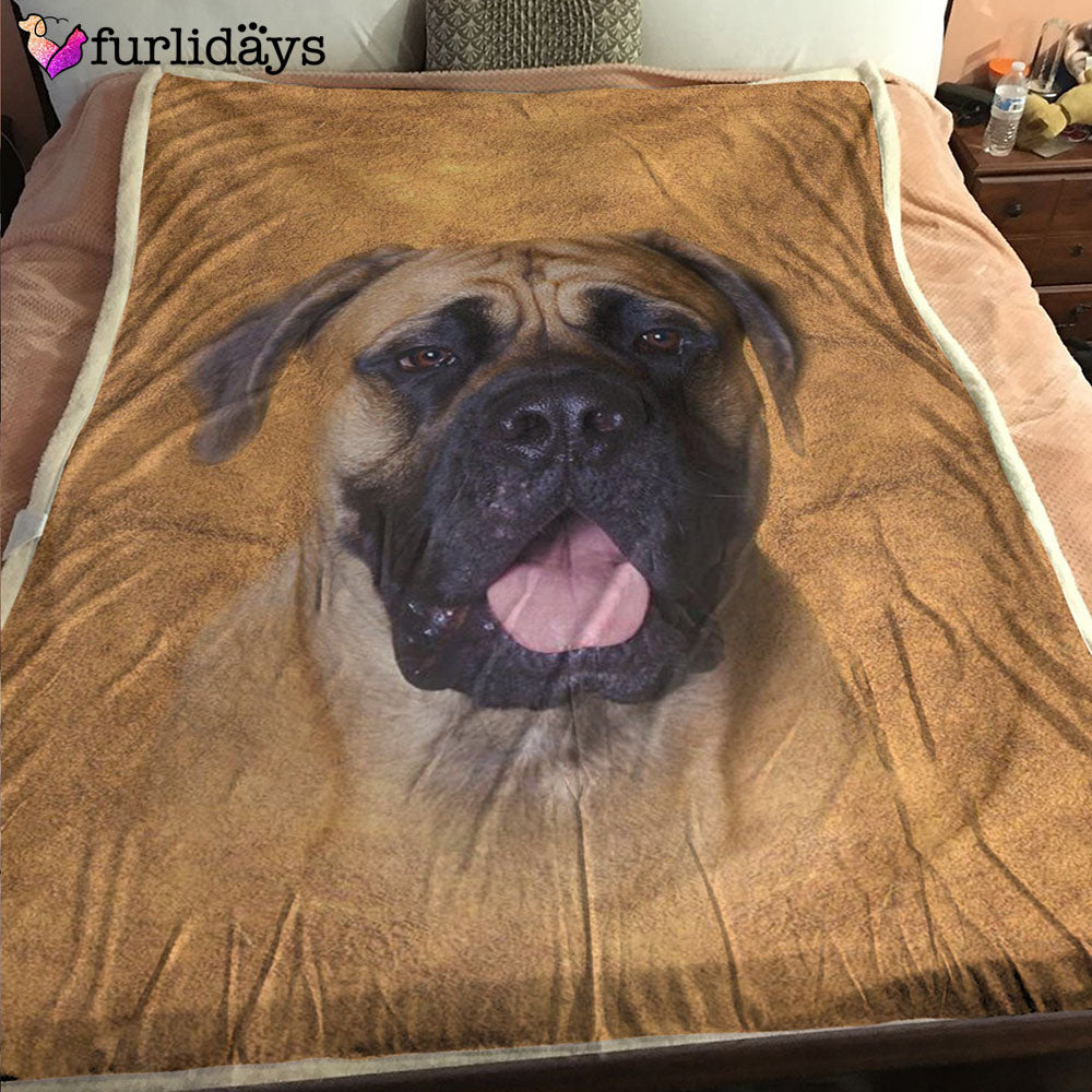 Dog Blanket Dog Face Blanket Dog Throw Blanket English Mastiff Face Hair Blanket Furlidays 2