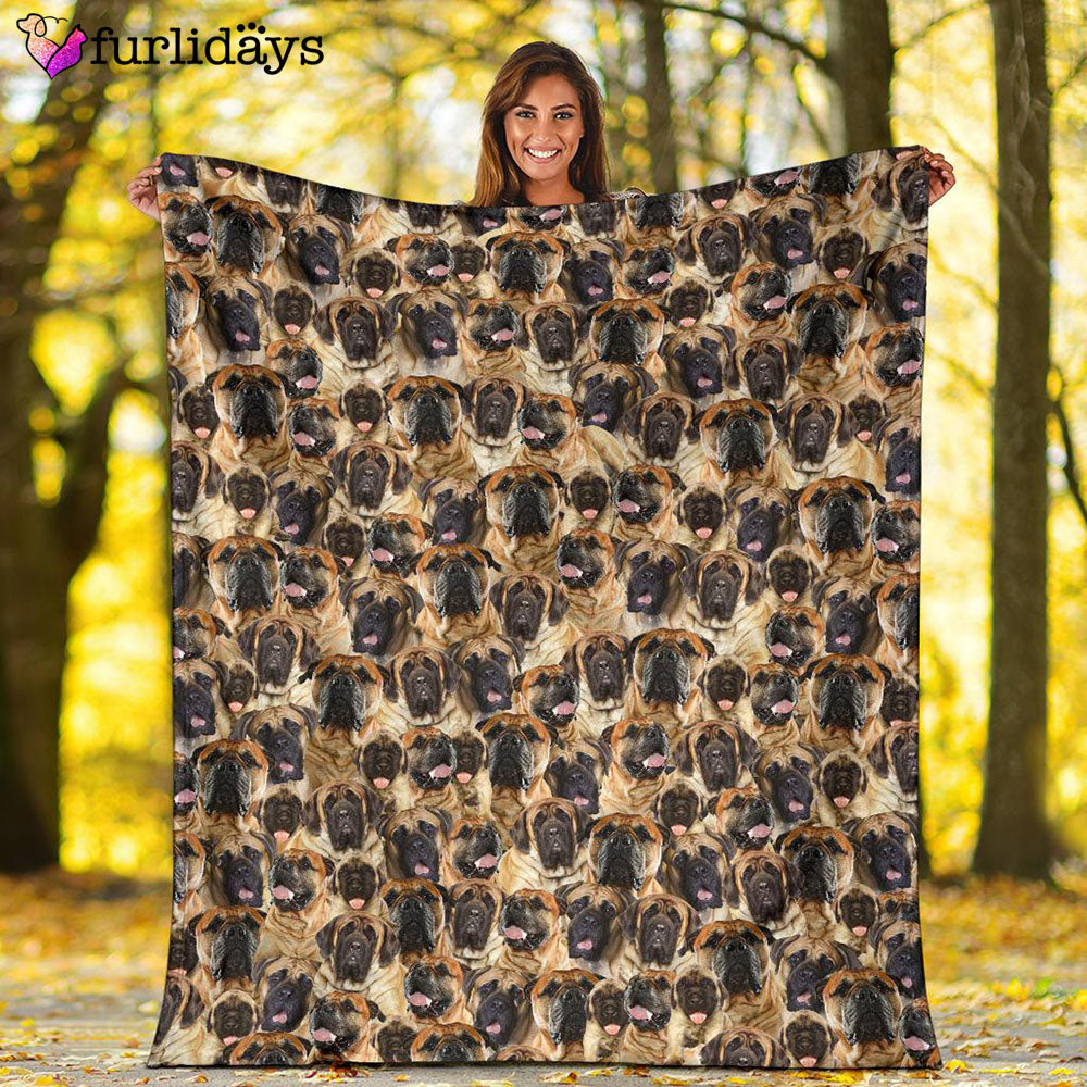 Dog Blanket Dog Face Blanket Dog Throw Blanket English Mastiff Full Face Blanket Furlidays 2