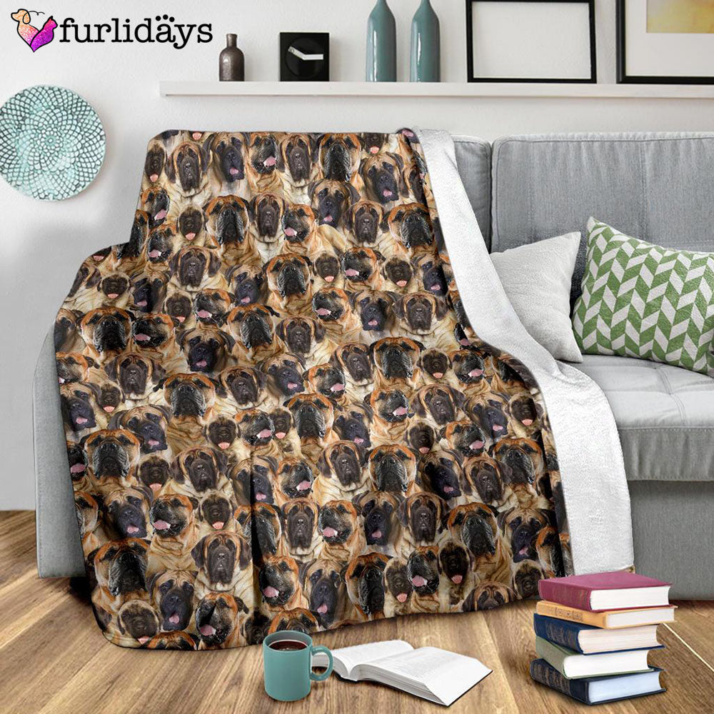 Dog Blanket Dog Face Blanket Dog Throw Blanket English Mastiff Full Face Blanket Furlidays 9