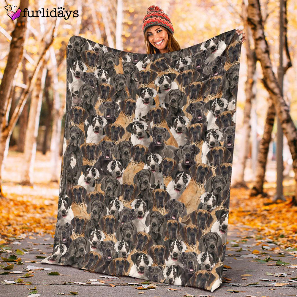 Dog Blanket Dog Face Blanket Dog Throw Blanket Great Dane Full Face Blanket Furlidays 10