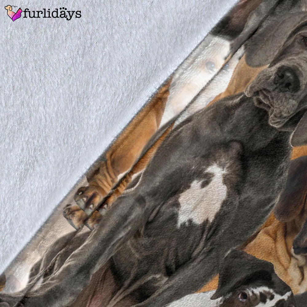 Dog Blanket Dog Face Blanket Dog Throw Blanket Great Dane Full Face Blanket Furlidays 5
