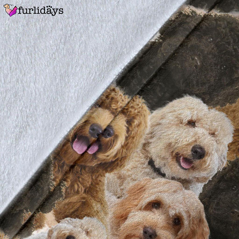 Dog Blanket Dog Face Blanket Dog Throw Blanket Labradoodle Full Face Blanket Furlidays 5