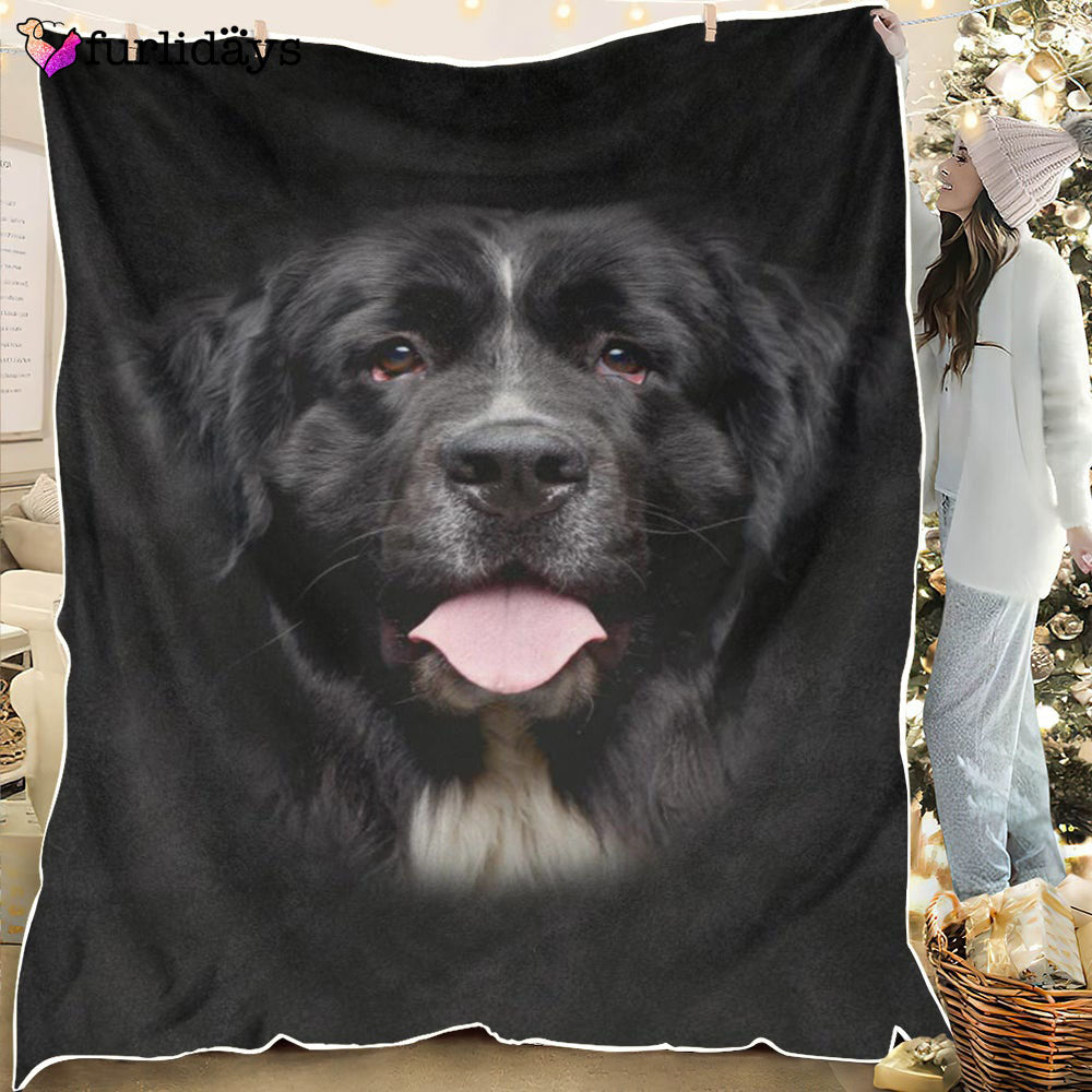 Dog Blanket Dog Face Blanket Dog Throw Blanket Newfoundland Face Hair Blanket Furlidays 2