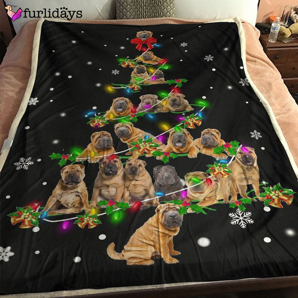 Dog Blanket Dog Face Blanket Dog Throw Blanket Shar Pei Christmas Tree Blanket Furlidays 2 Dog Blanket Dog Face Blanket Dog Throw Blanket Shar Pei Christmas Tree Blanket Furlidays 2