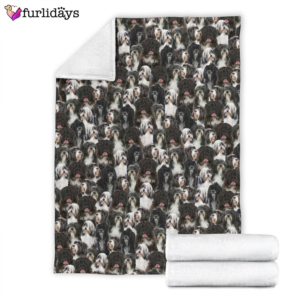 Dog Blanket Dog Face Blanket Dog Throw Blanket Tibetan Terrier Full Face Blanket Furlidays 4