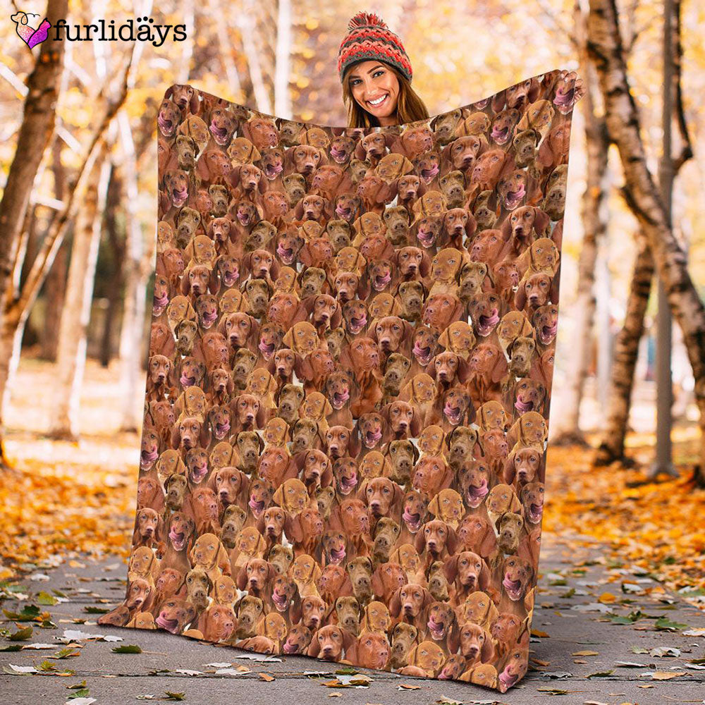 Dog Blanket Dog Face Blanket Dog Throw Blanket Vizsla Full Face Blanket Furlidays 10