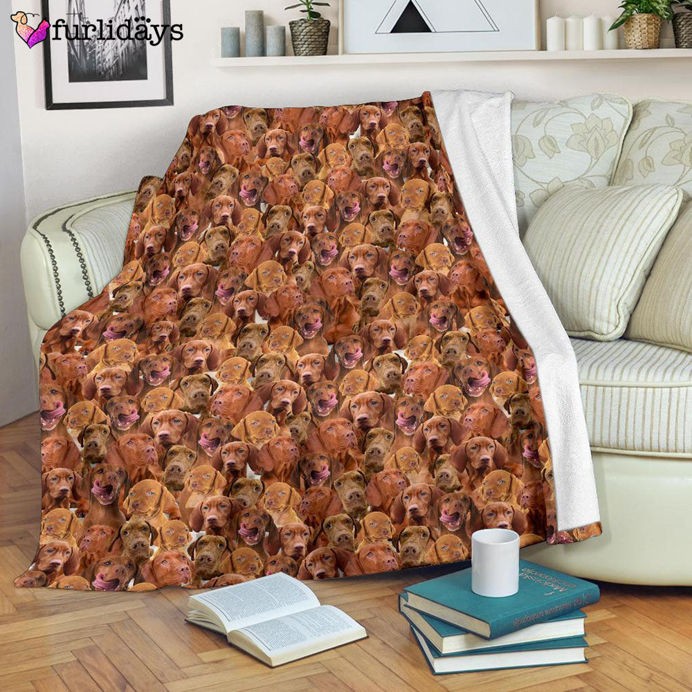 Dog Blanket Dog Face Blanket Dog Throw Blanket Vizsla Full Face Blanket Furlidays 7