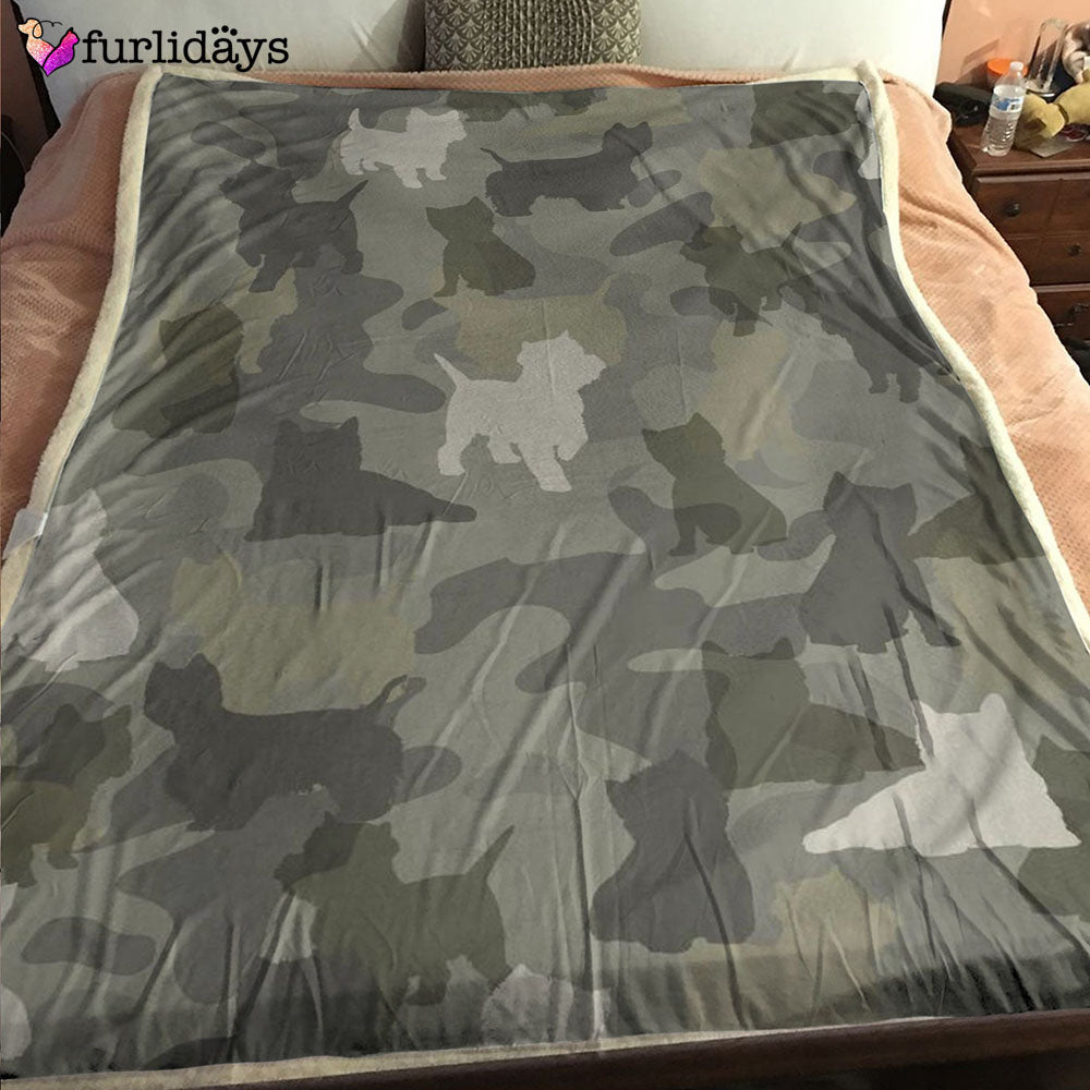 Dog Blanket Dog Face Blanket Dog Throw Blanket West Highland White Terrier Camo Blanket Furlidays 2 e14e25f6 c2a8 41e1 9be6 c9518759eee7