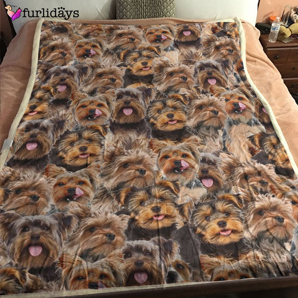Dog Blanket Dog Face Blanket Dog Throw Blanket Yorkshire Terrier Blanket Furlidays 2