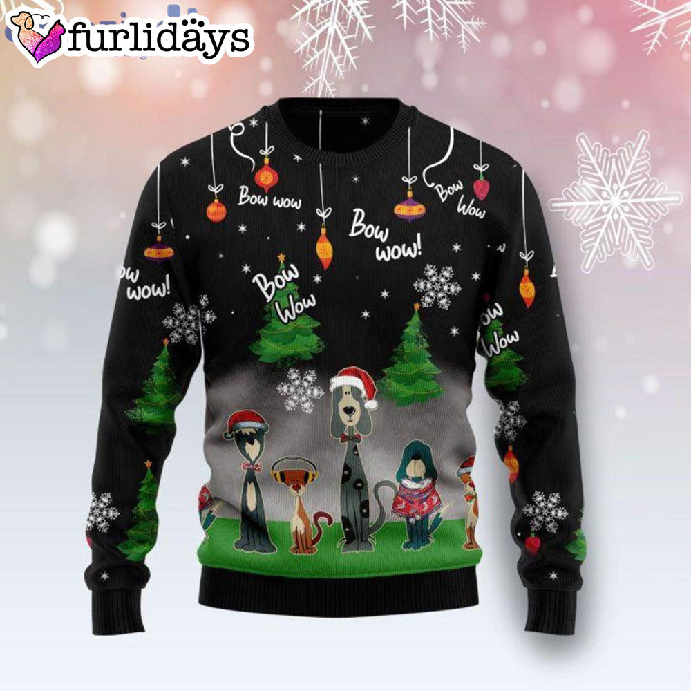 Dog Bow Wow Funny Gift Ugly Christmas Sweater Gifts For Dog Lovers 1 Dog Bow Wow Funny Gift Ugly Christmas Sweater Gifts For Dog Lovers 1