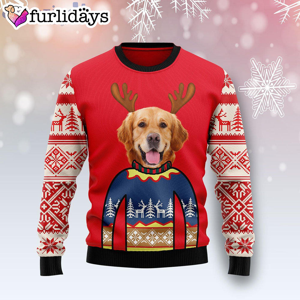 Dog Custom Personalized Face Christmas Ugly Christmas Sweater Dog Memorial Gift 1