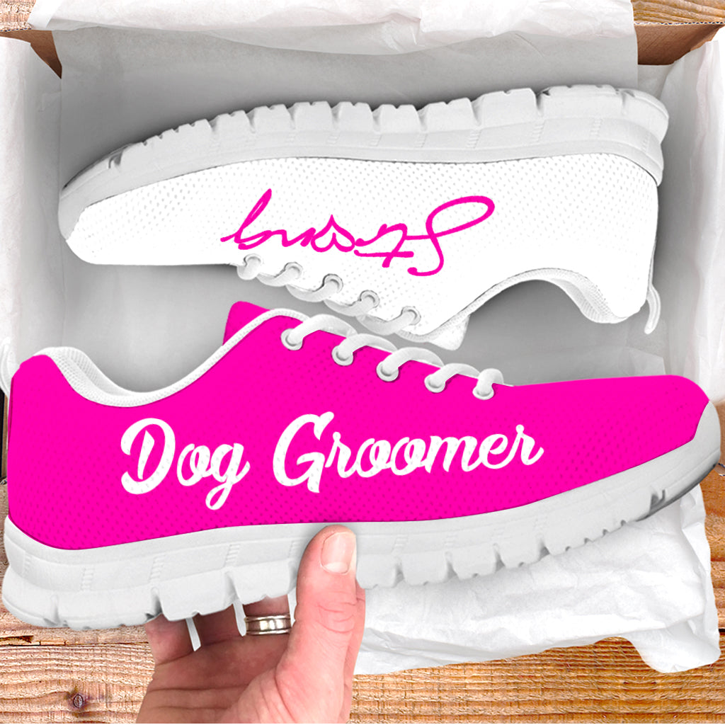 Dog Groomer Shoes Strong Pink White Sneaker Walking Shoes Best Shoes For Dog Lover Best Gift For Dog Mom 1 Dog Groomer Shoes Strong Pink White Sneaker Walking Shoes Best Shoes For Dog Lover Best Gift For Dog Mom 1