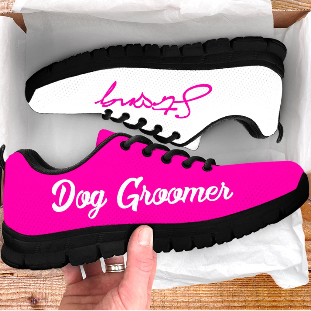 Dog Groomer Shoes Strong Pink White Sneaker Walking Shoes Best Shoes For Dog Lover Best Gift For Dog Mom 3 Dog Groomer Shoes Strong Pink White Sneaker Walking Shoes Best Shoes For Dog Lover Best Gift For Dog Mom 3
