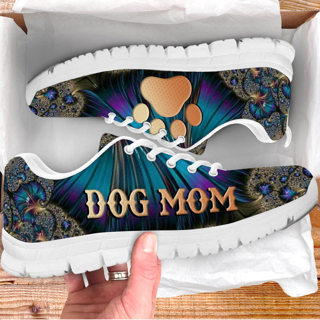 Dog Mom Shoes Fractal Art Sneaker Walking Shoes Best Shoes For Dog Lover Best Gift For Dog Mom 1