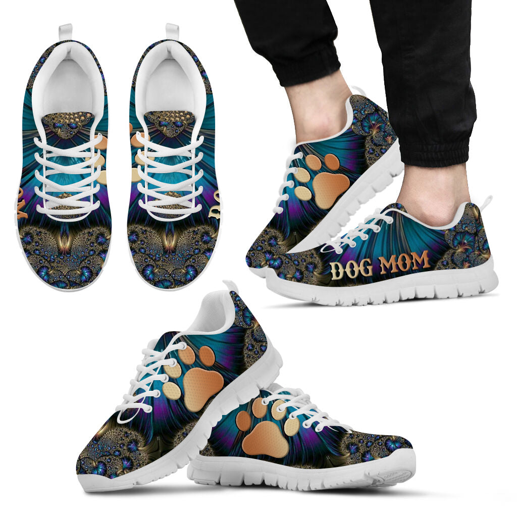 Dog Mom Shoes Fractal Art Sneaker Walking Shoes Best Shoes For Dog Lover Best Gift For Dog Mom 2