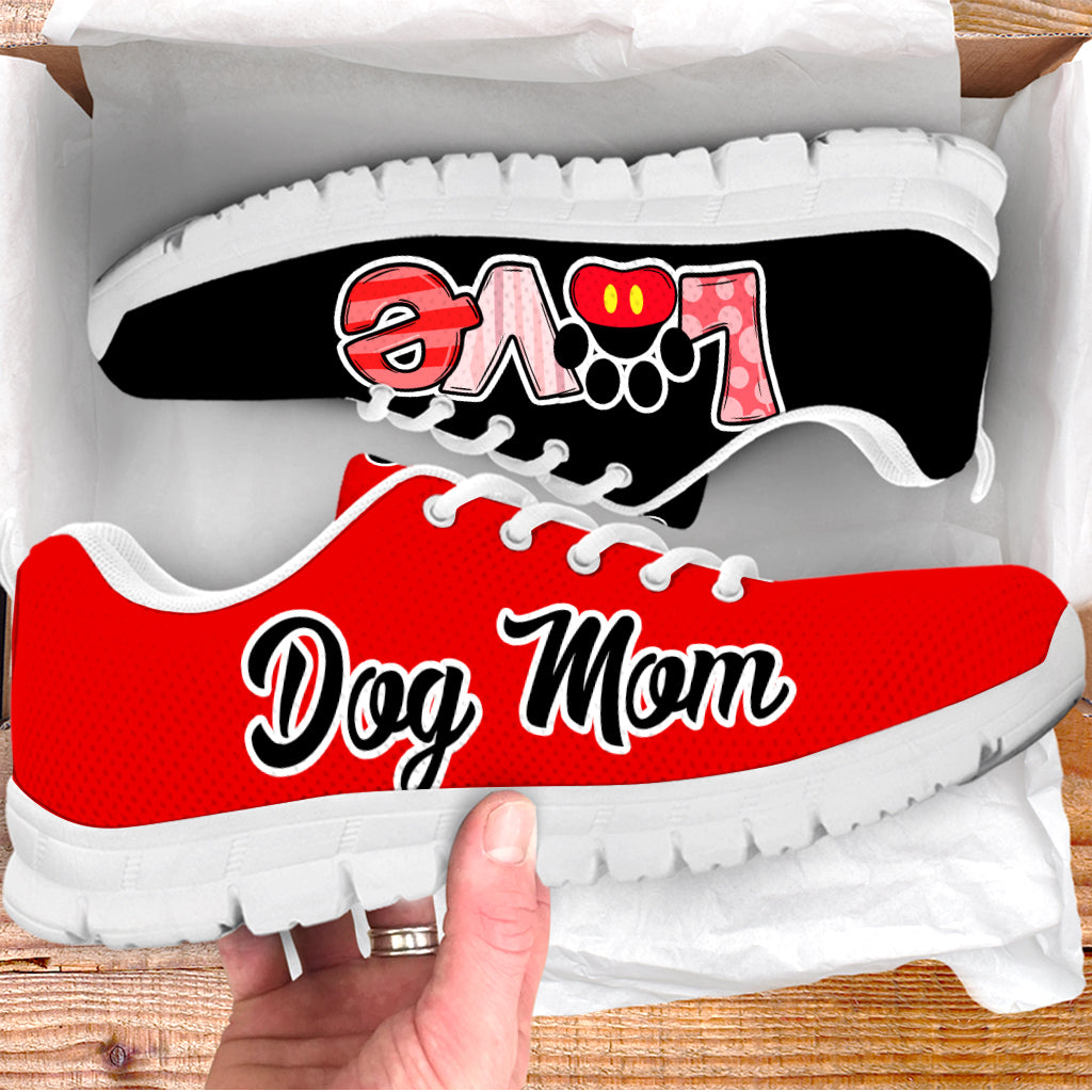 Dog Mom Shoes Love Black Red Sneaker Walking Shoes Best Shoes For Dog Lover Best Gift For Dog Mom 1 Dog Mom Shoes Love Black Red Sneaker Walking Shoes Best Shoes For Dog Lover Best Gift For Dog Mom 1