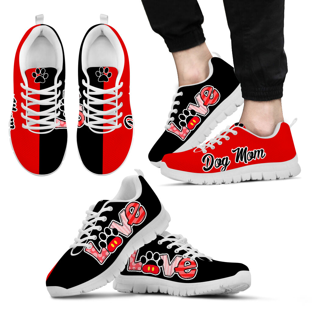 Dog Mom Shoes Love Black Red Sneaker Walking Shoes Best Shoes For Dog Lover Best Gift For Dog Mom 2 Dog Mom Shoes Love Black Red Sneaker Walking Shoes Best Shoes For Dog Lover Best Gift For Dog Mom 2